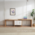 Simple Wooden Office Table With Drawer Study Room Desktop Computer Desk